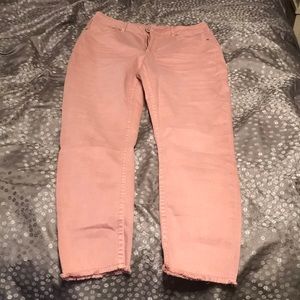 Light pink Maurices Crop Pants 7/8